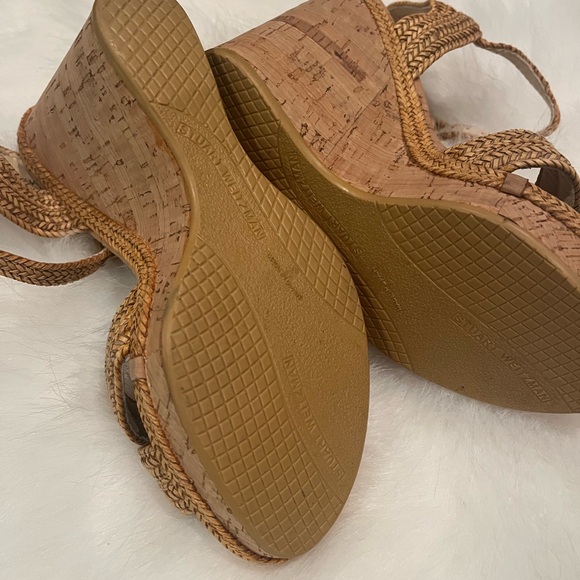 Stuart Weitzman Cork Wedge Sandals - Picture 7 of 7